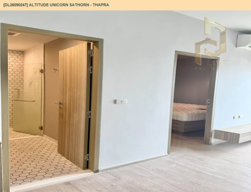 รูป DL26090247 ให้เช่าคอนโด อัลติจูด ยูนิคอร์น สาทร - ท่าพระ (Altitude Unicorn Sathorn - Thapra) ใกล้ BTS ตลาดพลู พร้อมเข้าอยู่ โทรด่วน 0614453194 LineID @952jdxxk - รูปที่ 6/8