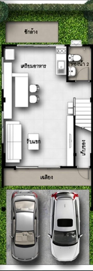 รูป 🏡ทาวน์โฮม 2 ชั้นให้เช่า Novo Ville พหลโยธิน-ลำลูกกา คลอง 2 3 ห้องนอน 2 ห้องน้ำ เชื่อมต่อถนนลำลูกกาและพหลโยธินได้ง่าย - รูปที่ 7/7