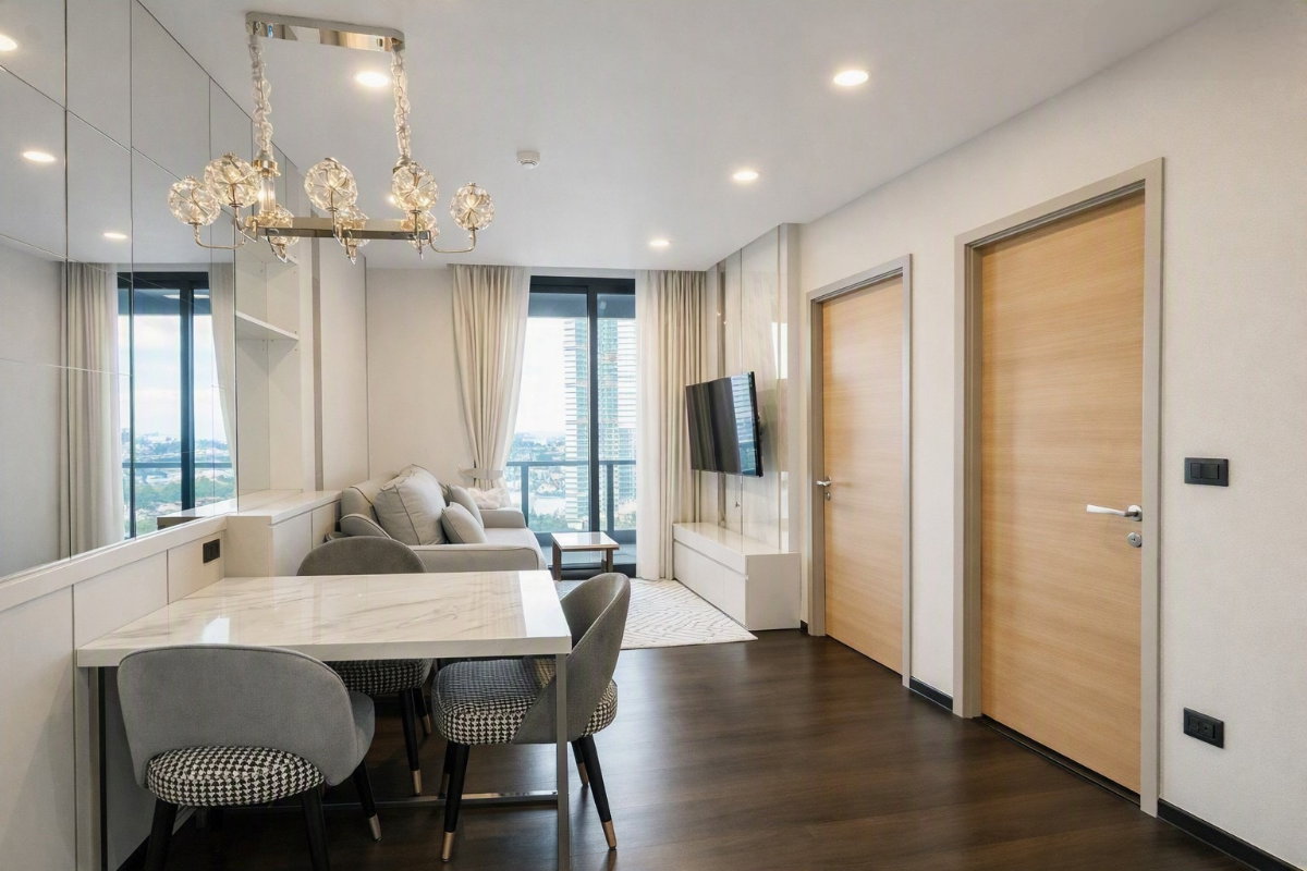 รูป ให้เช่า Sapphire Luxurious Condo Rama3  (45 ตร.ม.) 1นอน 1น้ำ วิวแม่น้ำเจ้าพระยา - รูปที่ 2/15