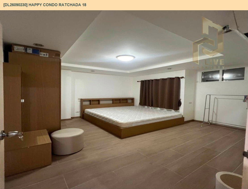 รูป DL26090230 ให้เช่าคอนโด แฮปปี้ คอนโด รัชดา 18 (Happy Condo Ratchada 18) ใกล้ MRT สุทธิสาร พร้อมเข้าอยู่ โทรด่วน 0614453194 LineID @952jdxxk - รูปที่ 3/6