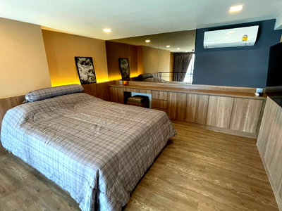 Condos for rent : P-56576 For Rent Modiz Sukhumvit 50 | Exclusive Vertical Suite  | 28 sq.m. | 21st Floor, Building B   📞 Line ID: @easythaihome | 085-592-2897