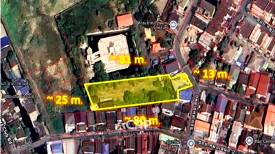 Land for sale Tesco Lotus Srinakarindra : Land for Sale – 1-1-75 Rai, Thepharak Road, Soi Mor Sanoe, only 300 meters from the main road (00160726)