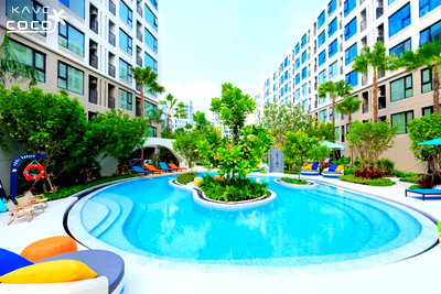 ขายคอนโด : เคฟ โคโค่ บางแสน ทำเลดีใกล้ ม.บูรพา 500 ม. & หาดบางแสน แต่งครบพร้อมอยู่ สระ Private Beach Club เริ่ม 1.79 ลบ. Line: @condowsr โทร 093-1681685