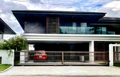 บ้านเดี่ยว แม็คโคร ฟู้ดเซอร์วิส สุขุมวิท 71 : ขายบ้านเดี่ยวหรู 90.8 ตร.ว. | พื้นที่ใช้สอย 317 ตร.ม. โครงการเศรษฐสิริ พหล–วัชรพล (ถนนเทพรักษ์)