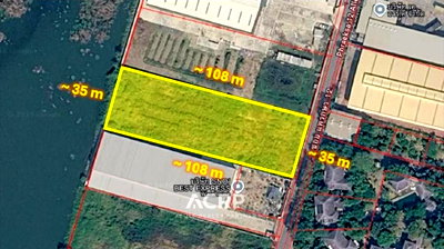 Land for sale Bang Pu Industrial Estate : Vacant Land for Sale – Filled, Phraeksa Soi 12, Samut Prakan, only 650 meters from the main road (00160908)