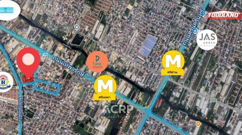 รูป ขายที่ดิน 1-1-75 ไร่ ถนนเทพารักษ์ ซอยหมอเสนอ ใกล้ถนนใหญ่ เพียง 300 เมตร (00160726) - รูปที่ 2/7