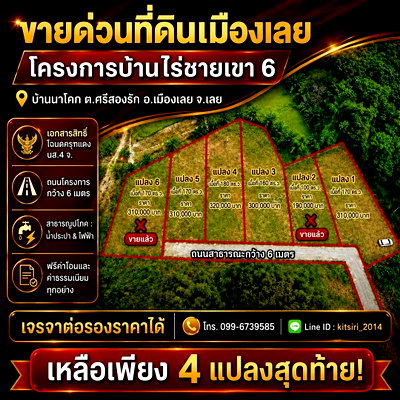 Land for sale Muang Loei Loei : Land for Sale - Mountain Views,Loei City