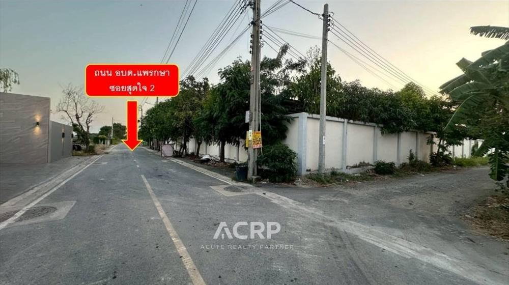 รูป ขายที่ดินเปล่า 300 ตร.ว. แพรกษา ซอย สุดใจ 2 สมุทรปราการ ถมแล้ว (00160892) - รูปที่ 5/6