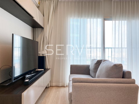 Corner Unit 2 Beds Large Room City view Fully furnished Good Location Close To MRT Thailand Cultural Centre Station @ Noble Revolve Ratchada