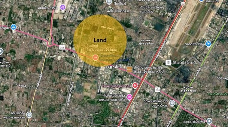 Land for sale, 1200 sq wah, Lak Si