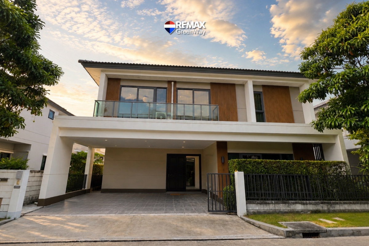 รูป บ้านเดี่ยว เซนโทร อ่อนนุช–สุวรรณภูมิ  บ้านหลังรองมุม  รุ่นใหญ่ พร้อมอยู่ 57 ตรว. 8.2 ล้าน - รูปที่ 1/24