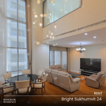 Rental Condo ðĨ Bright 24, 3BR 189.44 sq.m. 100K ðĨ Rare Hot Price! Best Value, Largest 3BR Layout Unit, Near BTS Phrom Phong