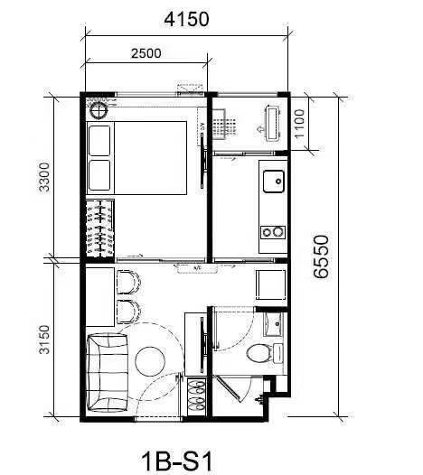 รูป เดอะ ลิฟวิ่น รามคำแหง / กั้นห้อง แยกโซน เป็นสัดส่วน / ทิศใต้ ลมดี  - รูปที่ 20/23