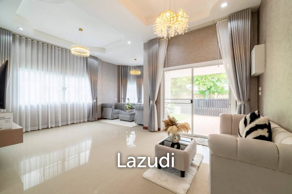 รูป บ้านเดี่ยว 3 ห้องนอน ตกแต่งอย่างหรูหรา ที่พรเทพ การ์เดน วิลล์ 6 - รูปที่ 2/35