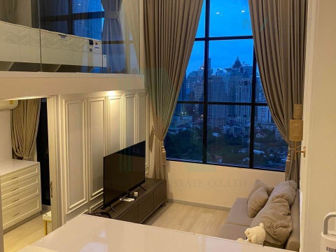 📌 ให้เช่าคอนโด ไนท์บริดจ์ ไพร์ม สาทร อาคาร 1 ชั้น 32 Duplex ขนาด 44.00 ตรม ใกล้ Empire Tower