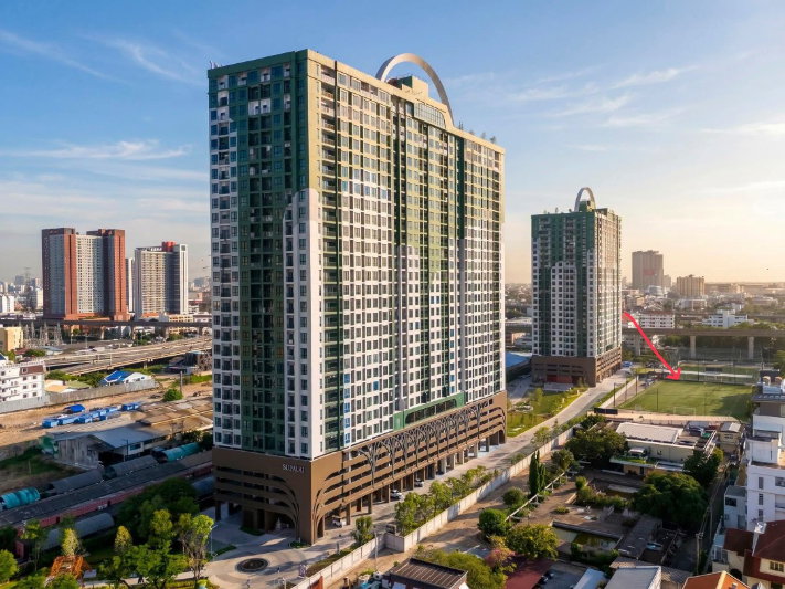 รูป ส่งต่อเท่าทุน SUPALAI PARC เอกมัย พัฒนาการ สตูดิโอ วิวสนามฟุตบอล รับแดดเช้า - รูปที่ 2/4