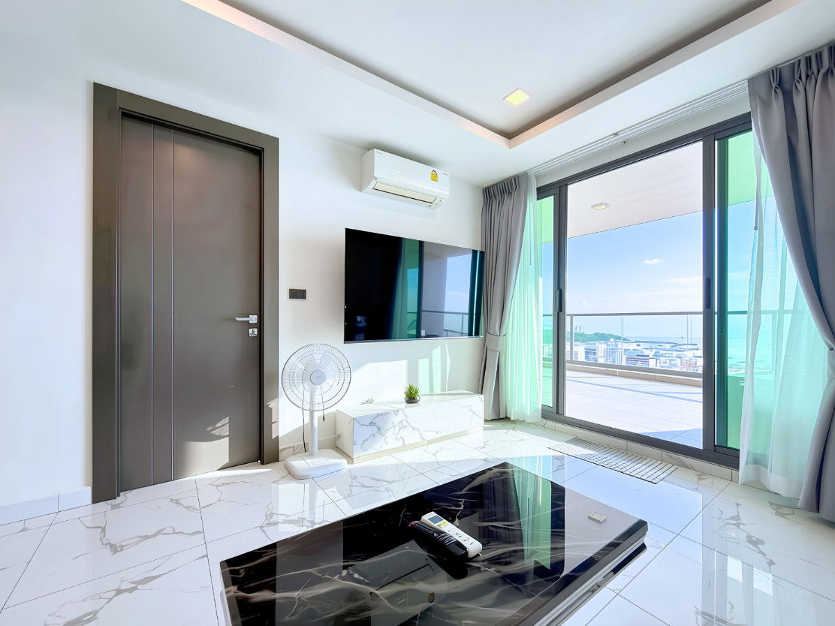 รูป 🌊 วิวทะเล 💰 ค่าเช่า: 45,000 บาท/เดือน ✨ Arcadia Millennium Tower ✨ 🏢 2 ห้องนอน • 84 ตร.ม. • ชั้น 35 - รูปที่ 1/12