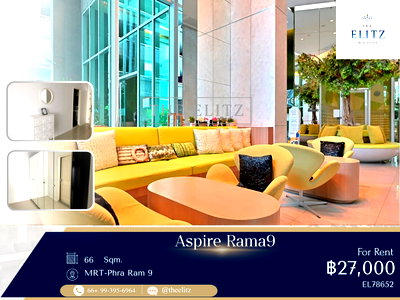 Condos for rent : ✨  Excellent Rama 9 Location | Fully Equipped facilities | Seamless commute to Asoke & Ratchada ✨