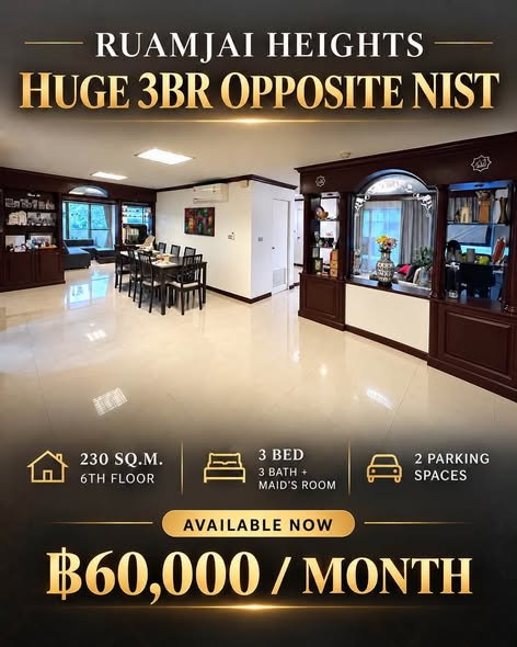 RS7647 ให้เช่า Ruamjai Heights Sukhumvit 15 | ติด NIST International School