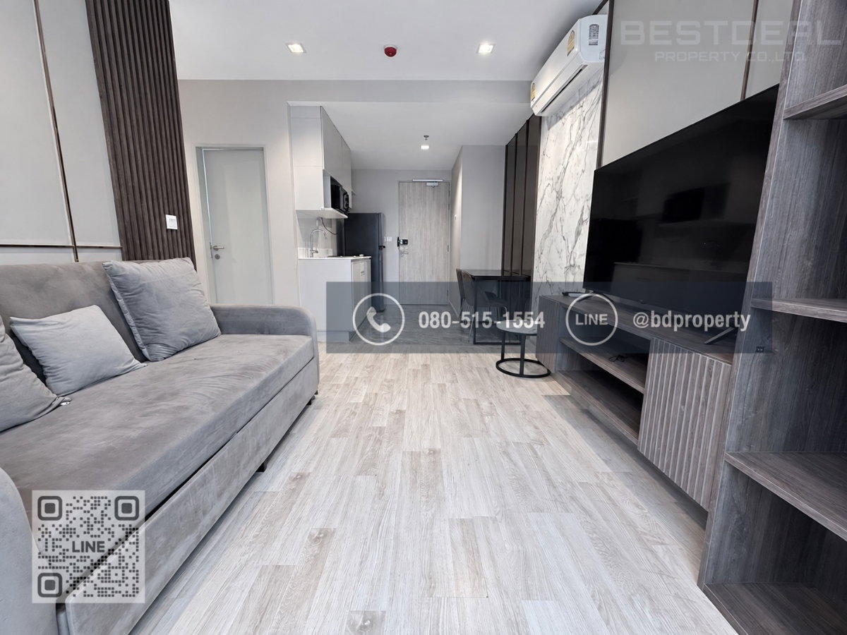 Bestdeal ให้เช่า 2 Bedroom ห้องสวย Fully Furnished พร้อมเข้าอยู่ ราคา 25,000 เดือนเท่านั้น ใกล้MRT และ เซ็นทรัลพระราม 9 เพียง 80 ม.