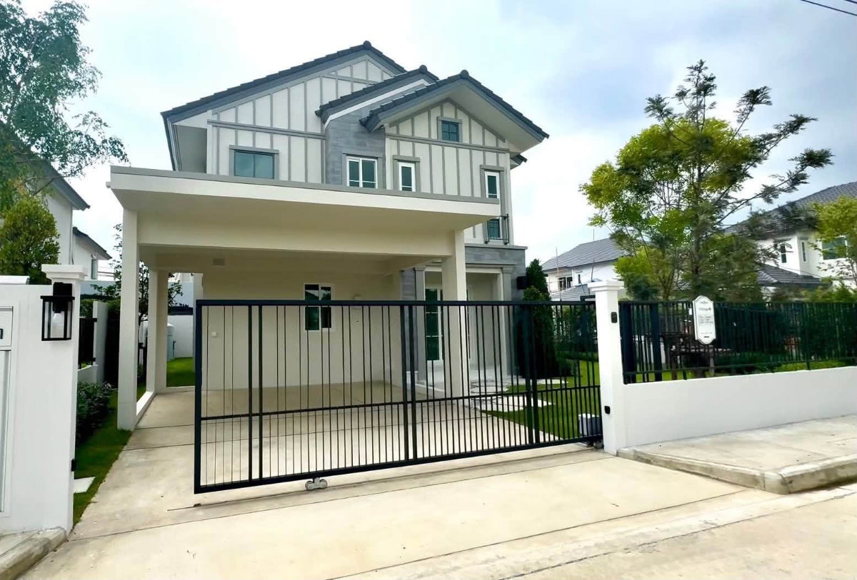 รูป #HHR152 ให้เช่า บ้านเดี่ยวหลังมุม วิวทะเลสาบ 4 ห้องนอน📍ใกล้เมกะบางนา - รูปที่ 1/13