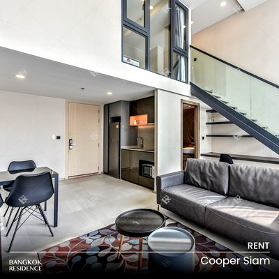 คอนโดให้เช่า : 💖💖 เช่าคอนโด 💎 Cooper Siam 1นอน Loft 51ตร.ม. 30k ✨ ห้อง Loft สวย ราคาดี ใกล้ BTS สนามกีฬาแห่งชาติ 