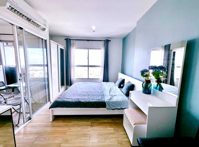 คอนโดให้เช่า : code : A04 ว่างแล้ว!! คอนโดให้เช่า อิซซี่ คอนโด สุขสวัสดิ์ (ISSI Condo Suksawat) | ชั้นสูง วิวแม่น้ำ ไม่มีตึกบัง พร้อมเข้าอยู่