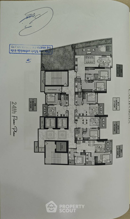 รูป ขายคอนโดหนึ่งห้องนอน ชั้น 24 โครงการ The Riviera California (ID 3281805) - รูปที่ 3/7