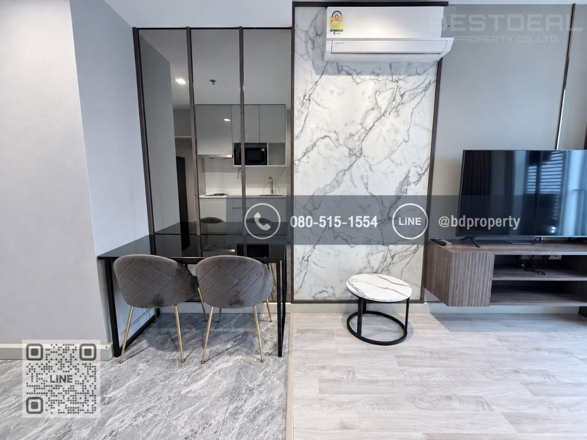 รูป Bestdeal ให้เช่า 2 Bedroom ห้องสวย Fully Furnished พร้อมเข้าอยู่ ราคา 25,000 เดือนเท่านั้น ใกล้MRT และ เซ็นทรัลพระราม 9 เพียง 80 ม. - รูปที่ 2/19