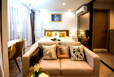 Condos for rent Big C Extra Rama 4 : 📌 For Rent Condo LIFE ASOKE - RAMA 9 Building A, Floor 10,Studio, Room size 27.00 sqm