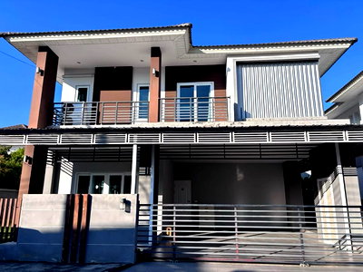 เช่าบ้านเดี่ยว เชียงใหม่ : ให้เช่าบ้าน หางดง บ้านเช่าแสนสราญ 2 3 Bed (HCNX060)