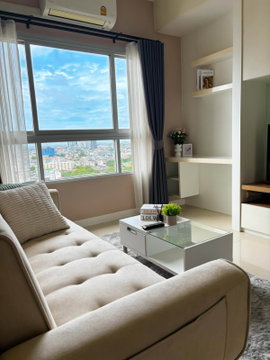 [VR0828] [VR0830] 🔥 21,000/Month | Q House Condo Sathorn Spacious 48 sqm 1BR  Next to BTS Krung Thon Buri 🔥