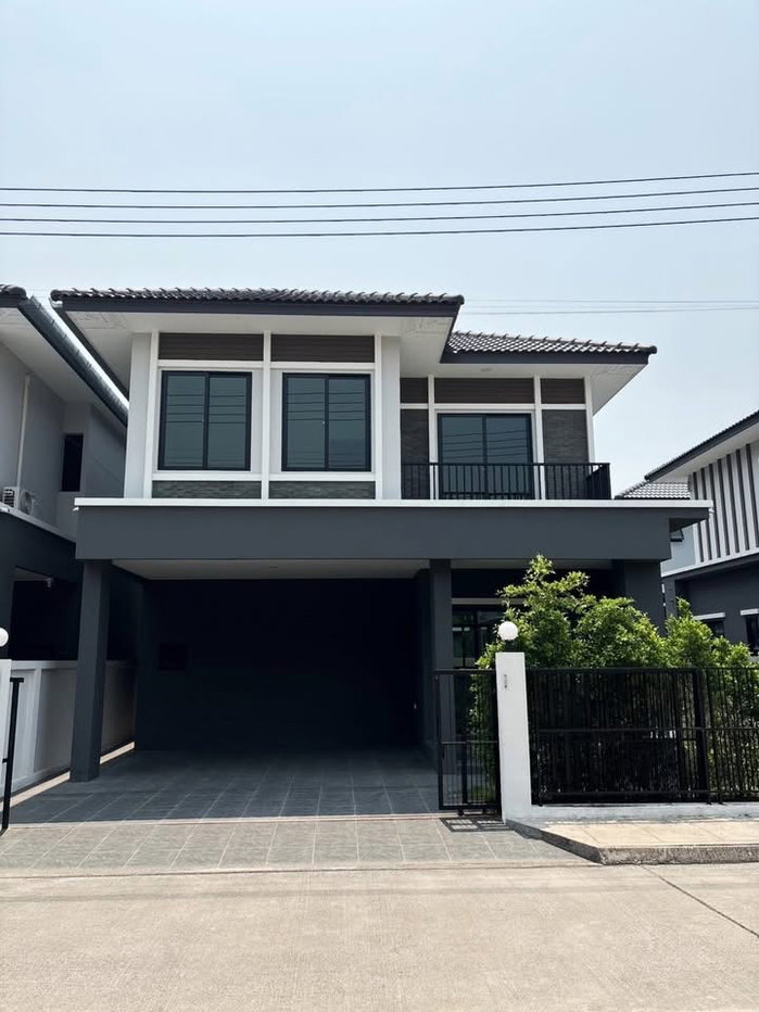 รูป 🏡 ให้เช่าบ้านเดี่ยว ตกแต่งสไตล์โมเดิร์น ในโครงการคุณภาพ สิ่งแวดล้อมดี ความปลอดภัยสูง ใกล้ห้างสรรพสินค้า, โรงเรียนนานาชาติ และอื่นๆอีกมากมาย - รูปที่ 1/14