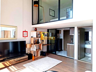 คอนโดให้เช่า : Park Origin Thonglor | Stylish 1 Bedroom Duplex Condo For Rent - BR61872CD