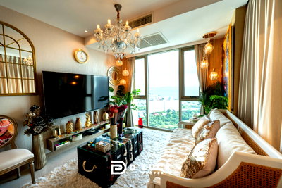 คอนโดให้เช่า : ให้เช่าคอนโดหรูพัทยา The Riviera Ocean Drive 2 ห้องนอน ชั้นสูงวิวทะเล