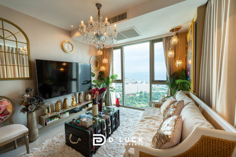 Luxury Sea View Condo for Rent at The Riviera Ocean Drive Pattaya | 2 Bedrooms | High floor and Sea view unit