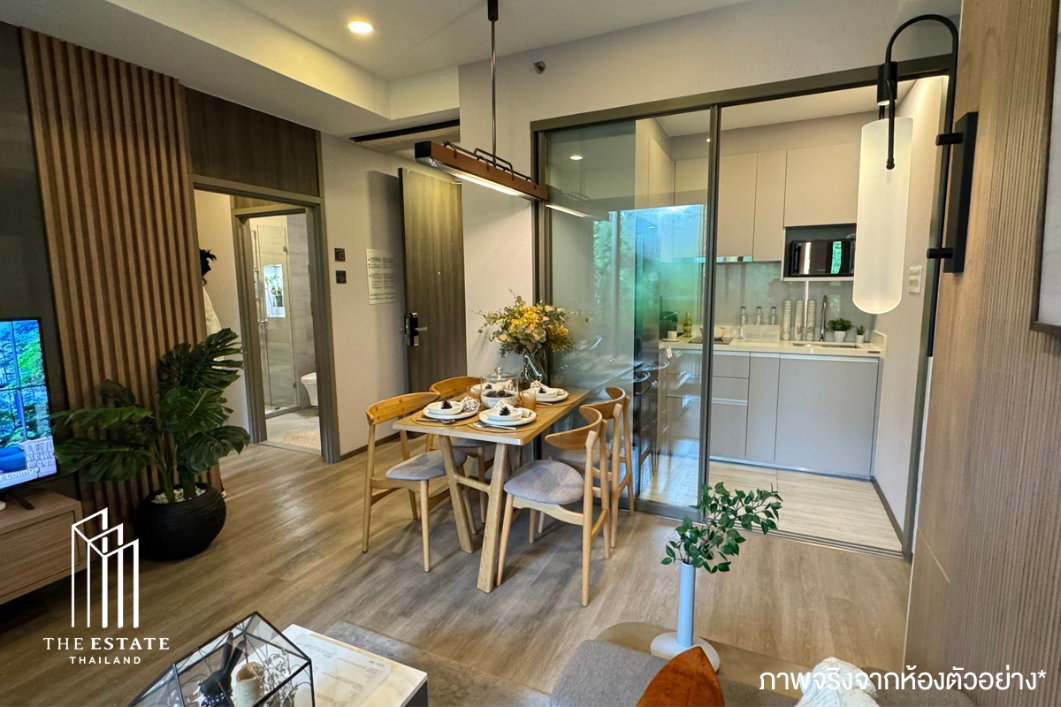 รูป For Sale Whizdom The Forestias (Destinia) ห้องมุม ขนาดใหญ่ที่สุดในชั้น ได้วิว 2 ทิศ ทิศใต้ได้วิวสวนป่า 30 ไร่ และทิศตะวันออก - รูปที่ 10/13