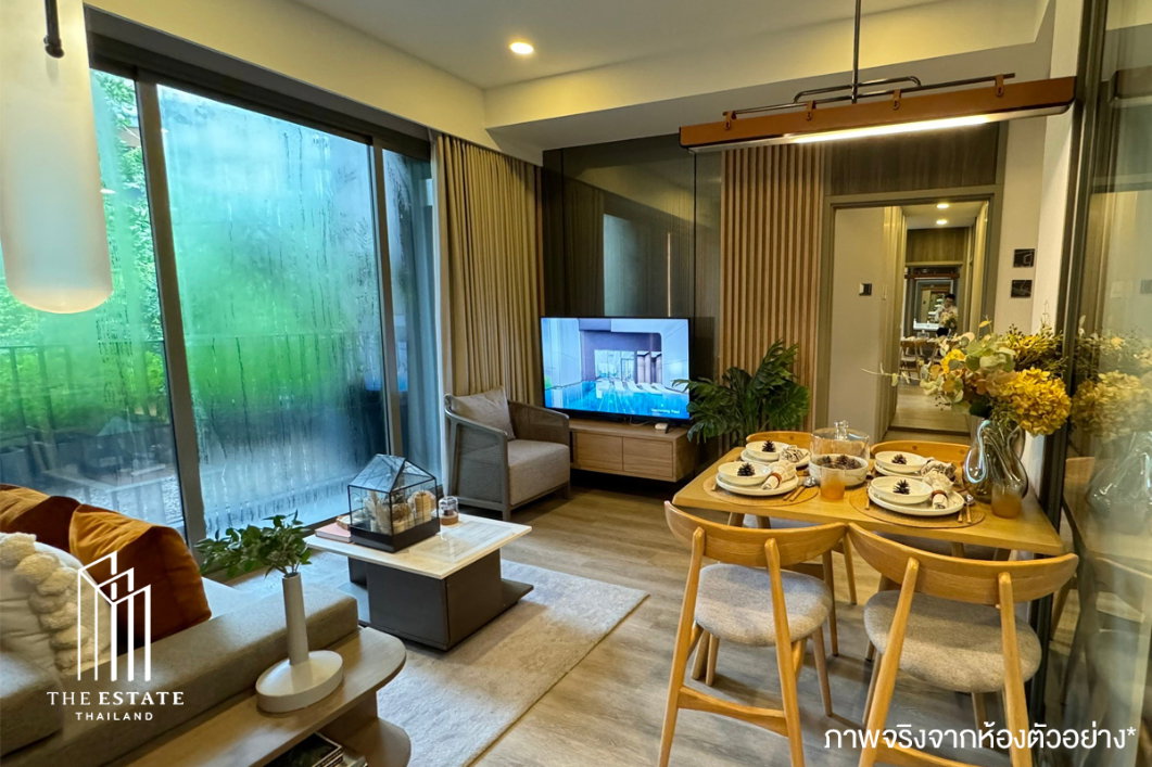 รูป For Sale Whizdom The Forestias (Destinia) ห้องมุม ขนาดใหญ่ที่สุดในชั้น ได้วิว 2 ทิศ ทิศใต้ได้วิวสวนป่า 30 ไร่ และทิศตะวันออก - รูปที่ 8/13