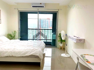 Condos for rent : For Rent Condo ASAKAN PLACE SRINAKARINDRA Building 1, Floor 27,Studio, Room size 26 sqm