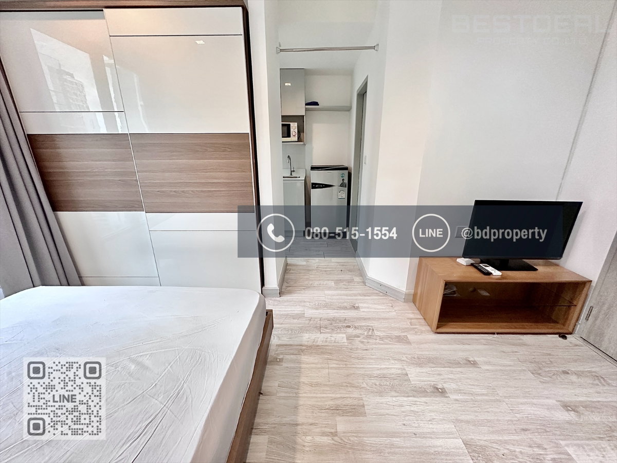 รูป Bestdeal ให้เช่า Studio 22ตรม.ราคา 13,000/เดือนเท่านั้น เฟอร์นิเจอร์และเครื่องใช้ไฟฟ้าครบ “IDEO MOBI RAMA 9” ใกล้MRT และ เซ็นทรัลพระราม 9 เพียง 80 ม. - รูปที่ 6/11