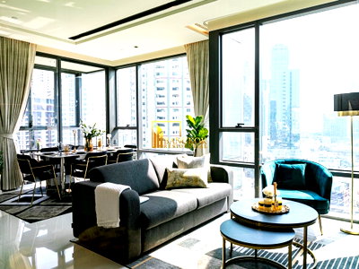ขายคอนโด : The Bangkok Thonglor | Chic 2 Bedroom Luxury Condo For Sale - BR62058CD