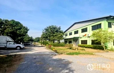 โรงงานให้เช่า : ให้เช่าหรือขาย โรงงาน 2400 ตรม บึงชำอ้อ หนองเสือ ปทุมธานี