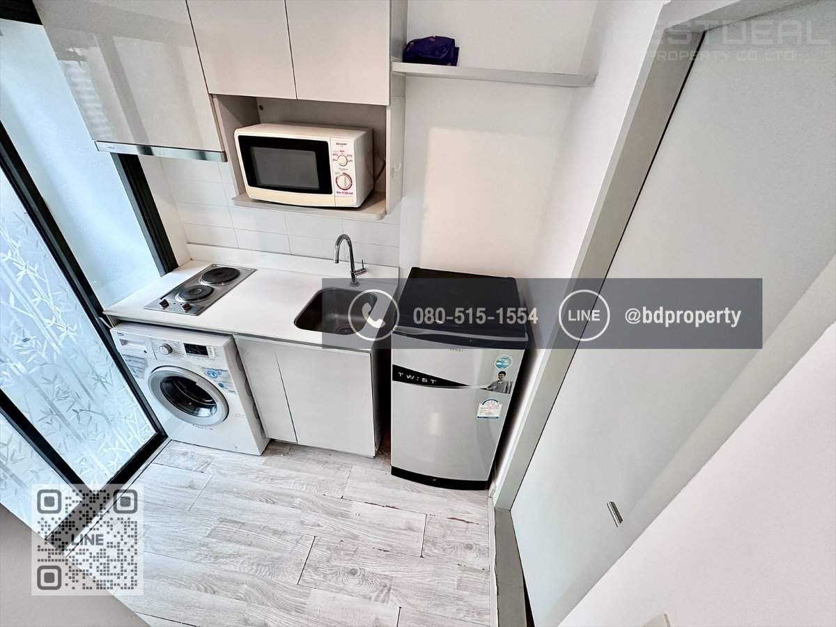 รูป Bestdeal ให้เช่า Studio 22ตรม.ราคา 13,000/เดือนเท่านั้น เฟอร์นิเจอร์และเครื่องใช้ไฟฟ้าครบ “IDEO MOBI RAMA 9” ใกล้MRT และ เซ็นทรัลพระราม 9 เพียง 80 ม. - รูปที่ 8/11