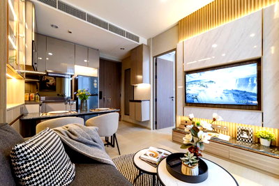 คอนโดให้เช่า : 🔥Ready Move in 🔥The Extro Phayathai Rangnam 1B1B 32.69 qm. Just 29.9K/Month Call Ms.Angel(Aumi)0658209572