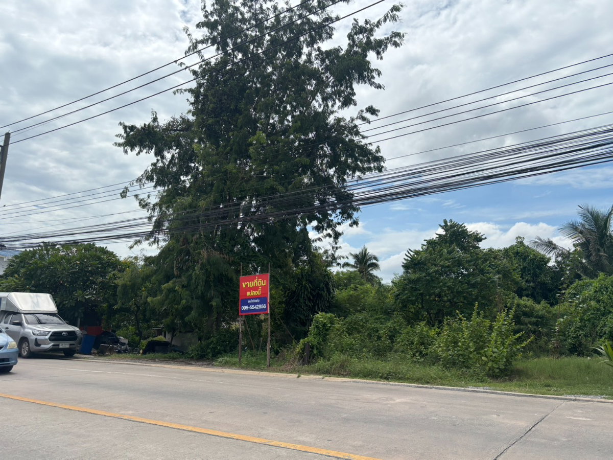 รูป เจ้าของขายเอง ขายที่ดินติดถนน ท่าตลาด – สามพราน จ.นครปฐม - รูปที่ 1/5