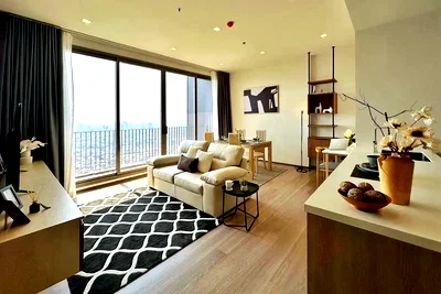 คอนโดให้เช่า : Rhythm Charoenkrung Pavilion 2 bedrooms, for rent