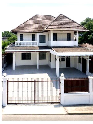 เช่าบ้านเดี่ยว นครปฐม : เมืองนครปฐม ให้เช่าบ้านเดี่ยว 2 ชั้น 5 นอน  ใกล้ม.ศิลปากร 1 กม. สำนักงานที่ดิน นครปฐม 850 ม.ลำพยา 2 น้ำที่ดิน 130 ตร.วา.โรงจอดรถมีหลังคา