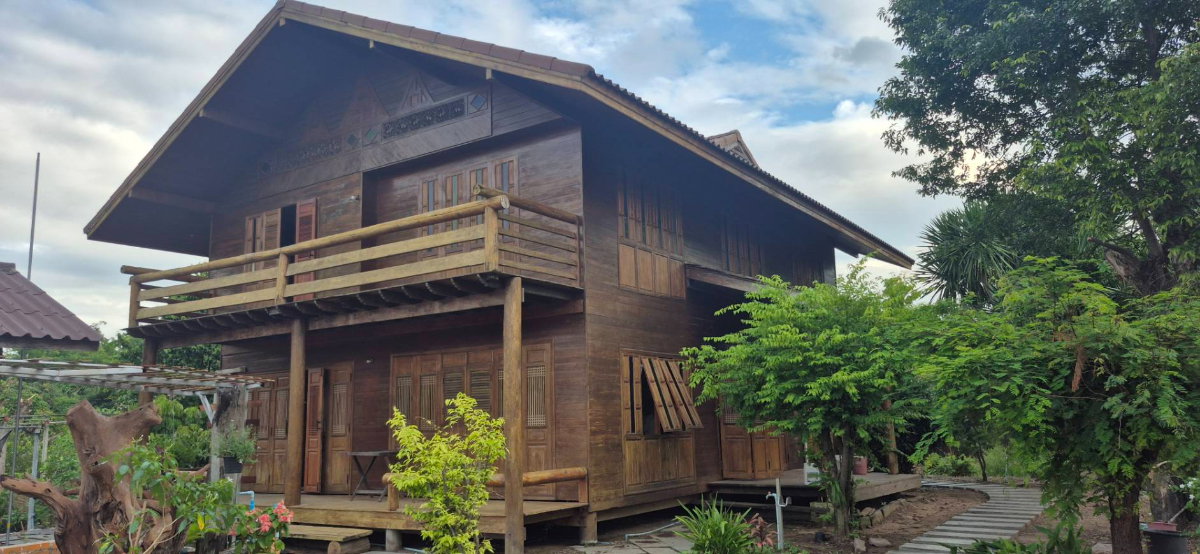 รูป ขายบ้านเดี่ยว 2 ชั้น พร้อมที่ดิน 3 ไร่ 3 งาน อ.เมืองสุพรรณบุรี บรรยากาศร่มรื่น เหมาะสำหรับอยู่อาศัยหรือทำบ้านสวน - รูปที่ 1/16