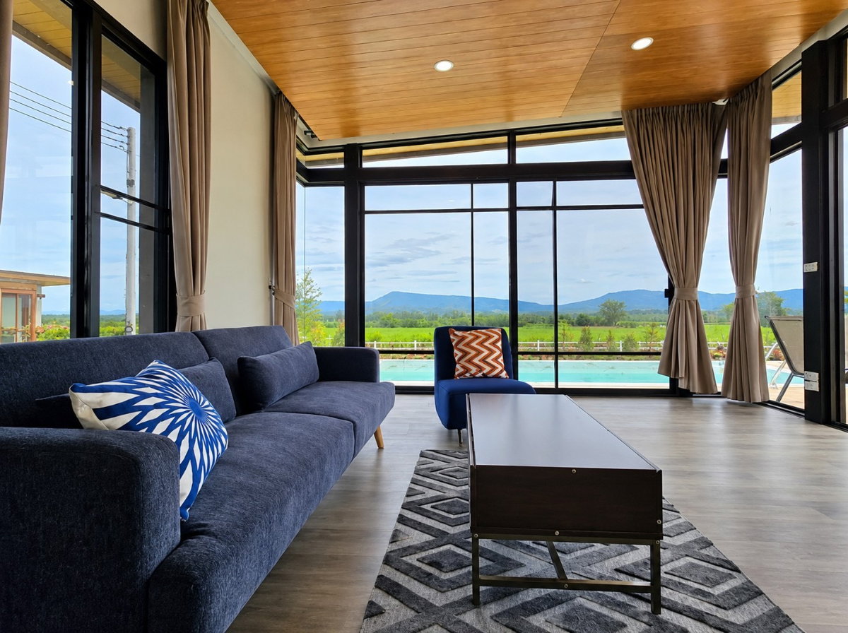 รูป 🏡🌿 ขายบ้านพักตากอากาศหรู เขาใหญ่ | Private Pool Villa 2 หลัง วิวภูเขา พื้นที่กว่า 300 ตร.ว. - รูปที่ 3/15
