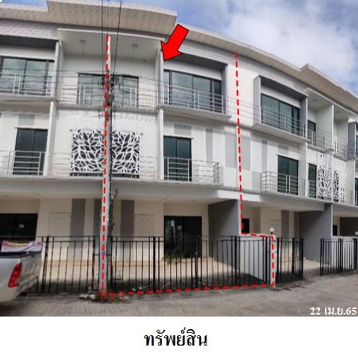 3-bed townhouse for sale, 17.2 sq wah, At Nice Watcharaphon - Theparak